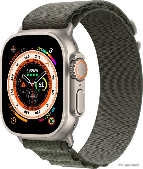 Apple Watch Ultra 49 mm LTE Titanium Case Green Alpine Loop (L) Б/У (Хорошее состояние)