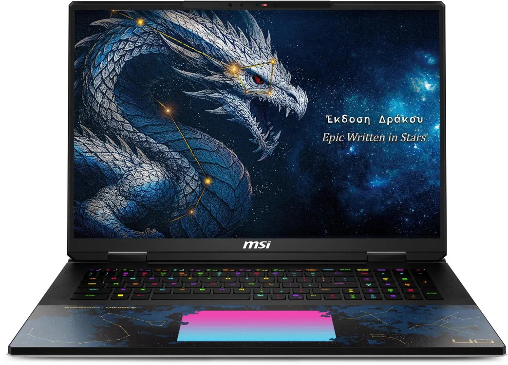 Ноутбук MSI Titan Dragon Edition 18 HX A2WJ-1251RU (18" IPS, Intel Core Ultra 9 290HX, 96Gb, 4Tb SSD, NVIDIA GeForce RTX 5090 24Gb, Windows 11 Home) (