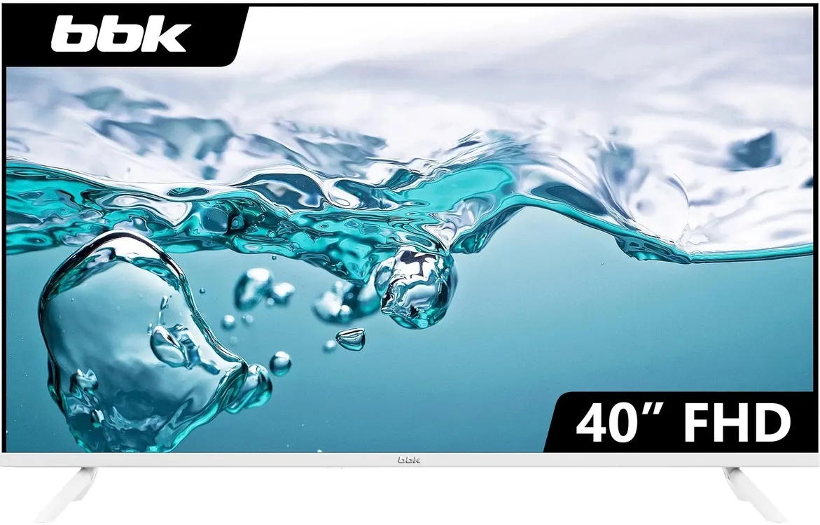 Телевизор BBK 40LEM-1045/FTS2C, 40", DLED FHD, 60 Гц, белый