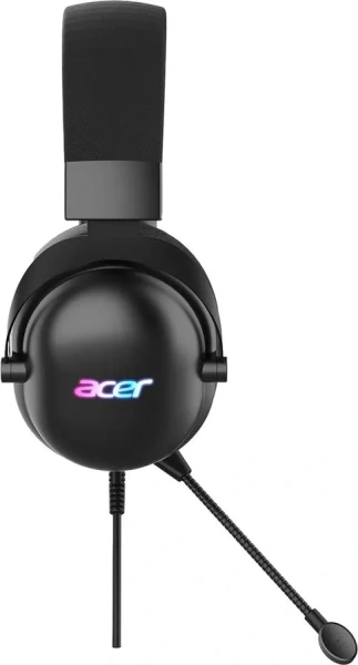 Гарнитура Acer AHW122, проводная, USB, подсветка, чёрный — фото 2
