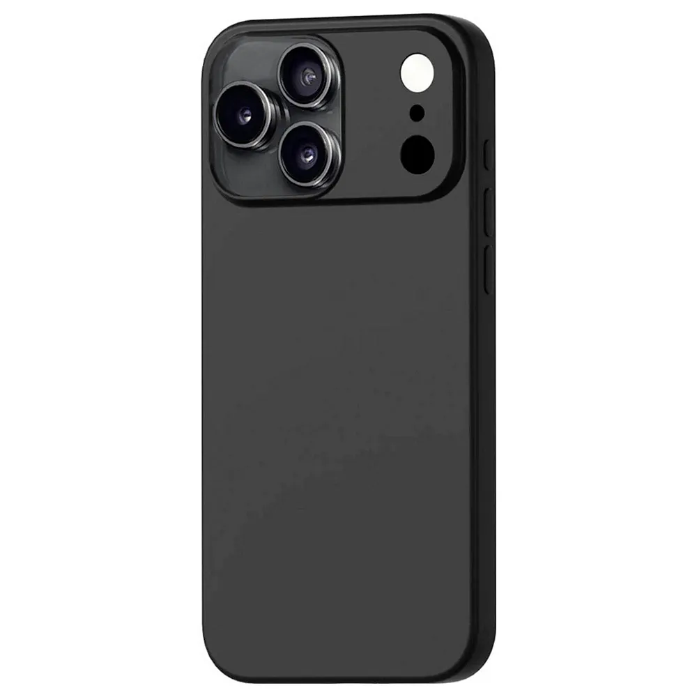 Чехол-накладка Kzdoo Q Series для iPhone 17 Pro Max силиконовый (черный)