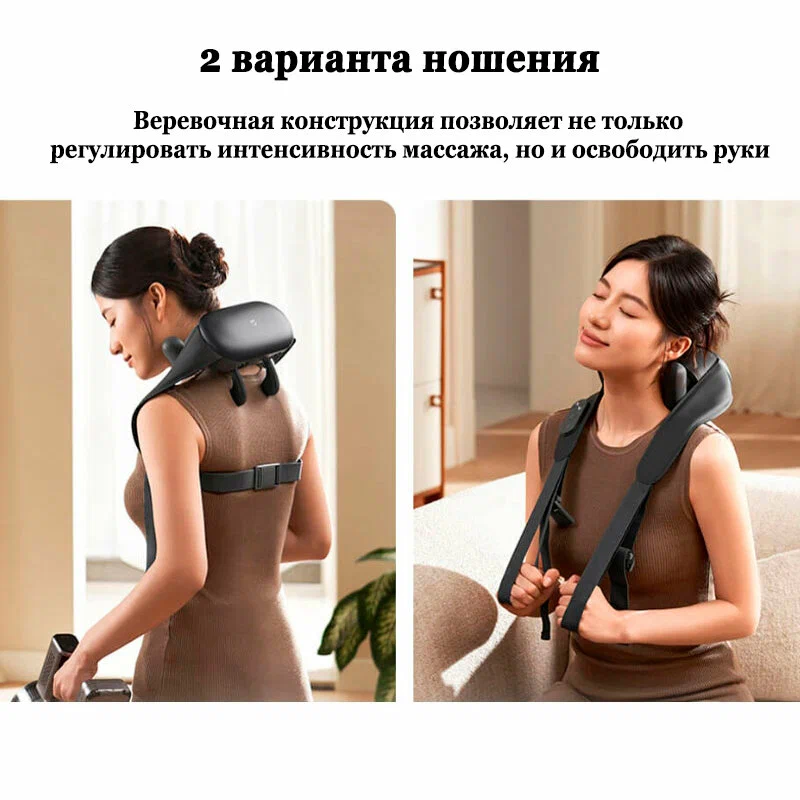 Электрический массажер для шеи и плеч Xiaomi Smart Neck Massager (MJJJAMY01YMYY) (черный)