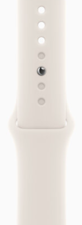 Apple Watch Series 10 42mm Rose Gold Aluminum Case with Starlight Sport Band (M/L)
