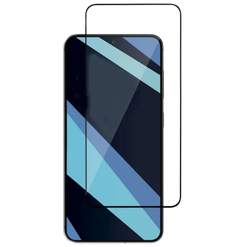 Защитное стекло Remax Tempered Glass 3D 9H для Samsung S25 Ultra антибликовое (черная рамка)