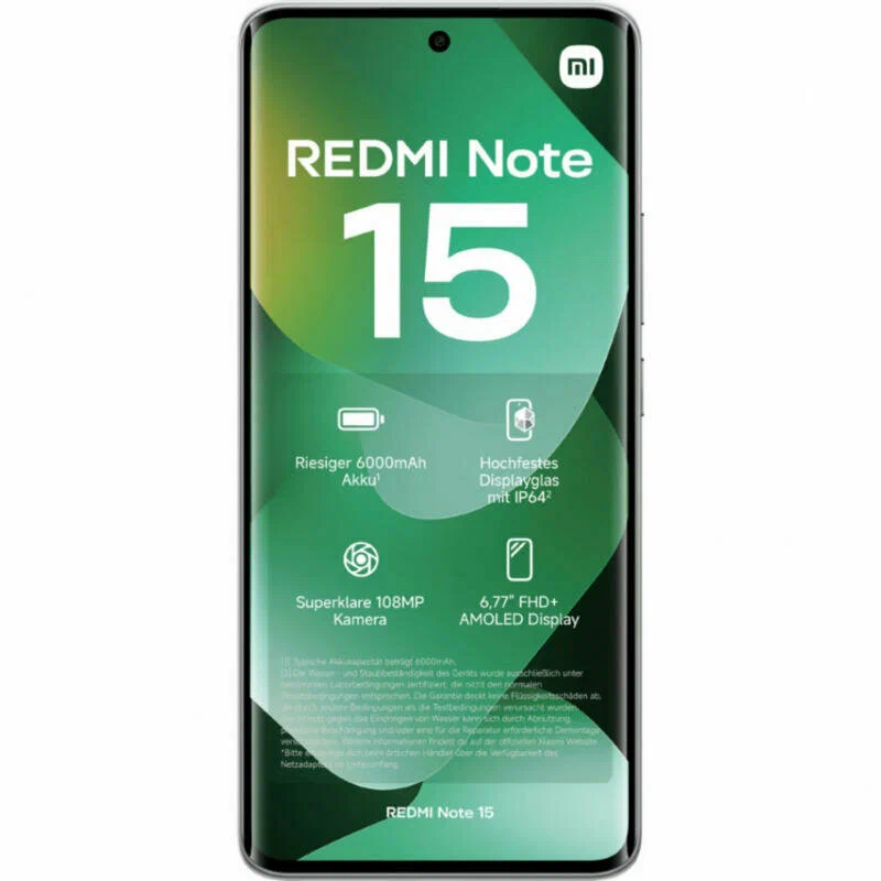 фото Xiaomi Redmi Note 15 4G 6/128Gb (Green), Xiaomi