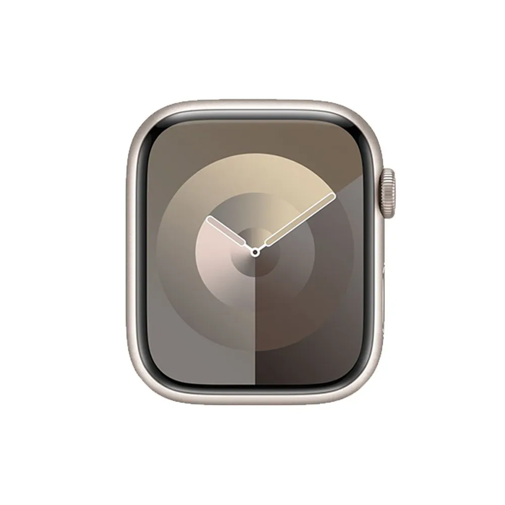 Apple Watch Series 9 45mm (GPS) Starlight Aluminum Case with Starlight Sport Band (S/M) (MR963)