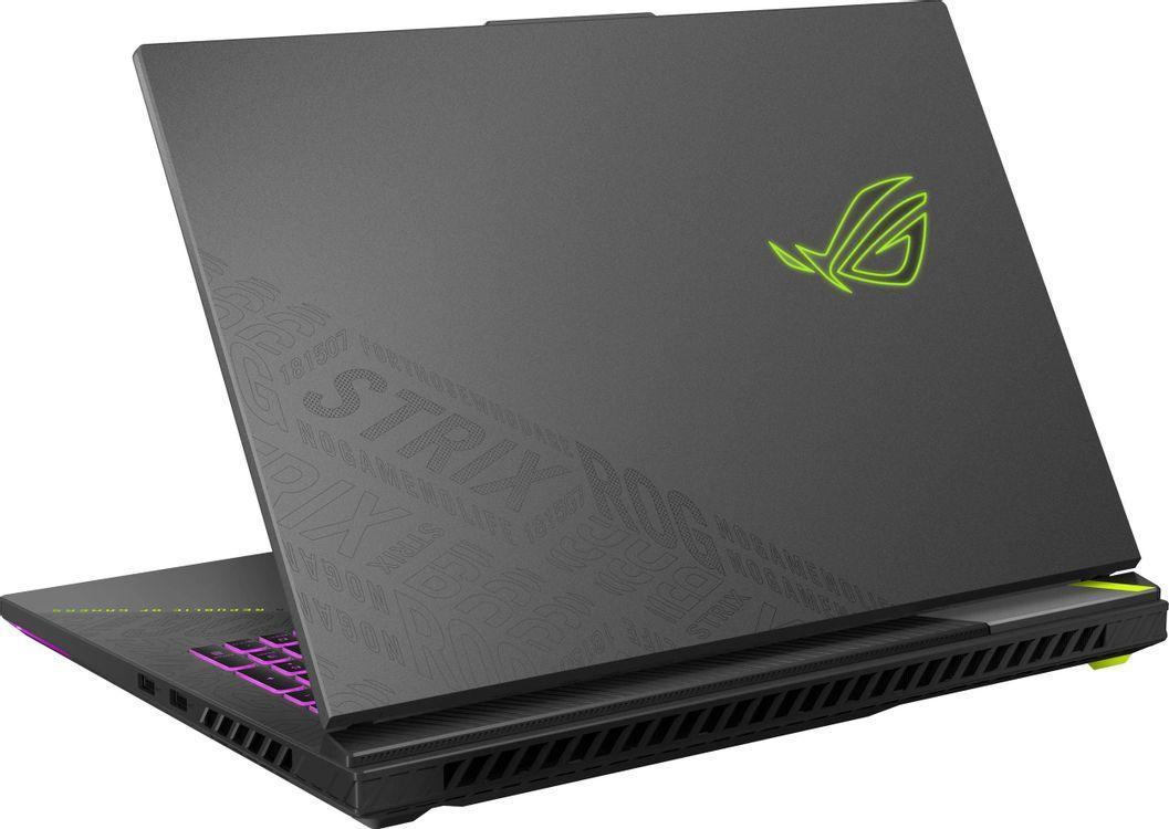 Ноутбук ASUS ROG Strix G18 G814PM-S8117 (18" IPS, AMD Ryzen 9 8940HX, 16Gb, 512Gb SSD, NVIDIA GeForce RTX 5060 8Gb, noOS) (Серый) — фото 6