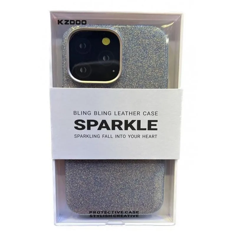 фото Чехол-накладка Kzdoo Sparkle для iPhone 14 Pro пластиковый (фиолетовый)