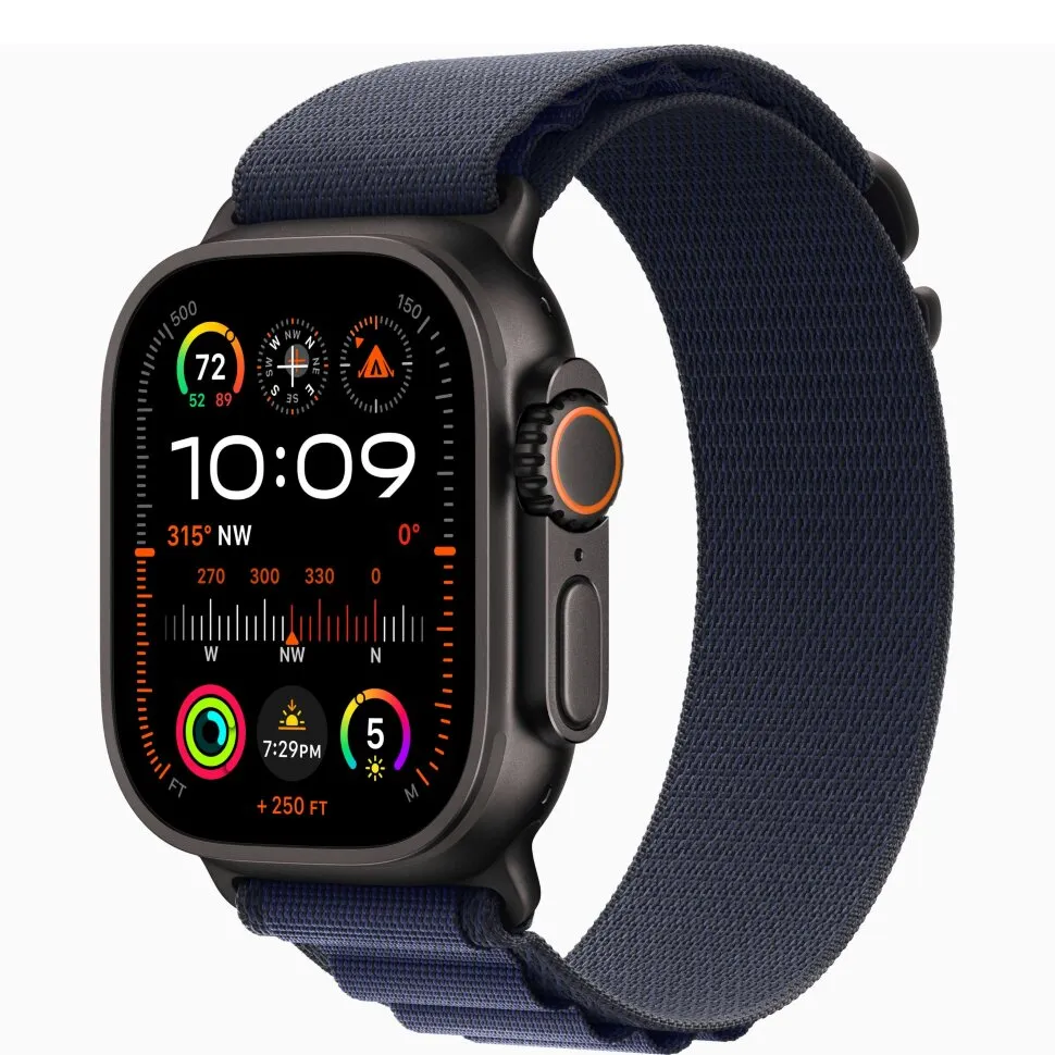фото Ремешок Apple для Watch Ultra 49mm Navy Black Titanium Alpine Loop (L)