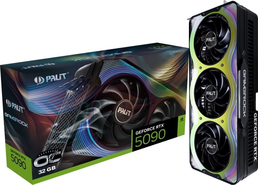Видеокарта Palit (NE75090S19R5-GB2020G) GeForce RTX 5090 32GB GAMEROCK OC