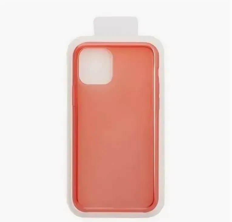 фото Чехол-накладка Clear Case для iPhone 11 Pro силиконовый (прозрачно-красный)