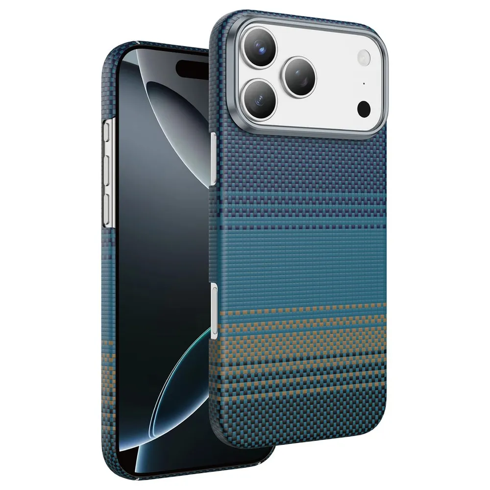 фото Чехол-накладка Keephone Kevlar MagSafe для Apple iPhone 17 Pro кевлар (арамид) Moonrise