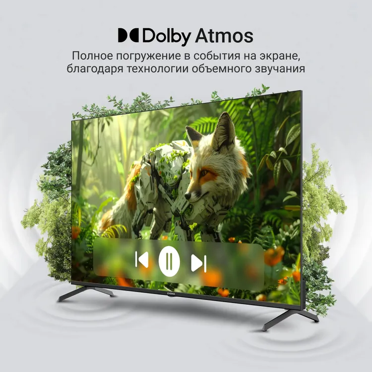 Телевизор Digma, 50", QLED 4K UHD, 144 Гц, Smart TV (Google TV) — фото 6