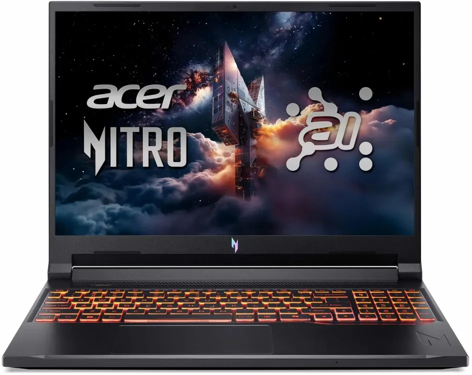 Ноутбук Acer Aspire Nitro V16 ANV16-42-R73R (16" WUXGA IPS, AMD Ryzen 7 260, 16Gb, 512Gb SSD, NVIDIA GeForce RTX 5070 8Gb, noOS) (Черный)
