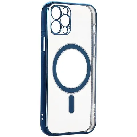 фото Чехол-накладка J-Case Magsafe Series для Apple iPhone 13 Pro силиконовый (голубой)