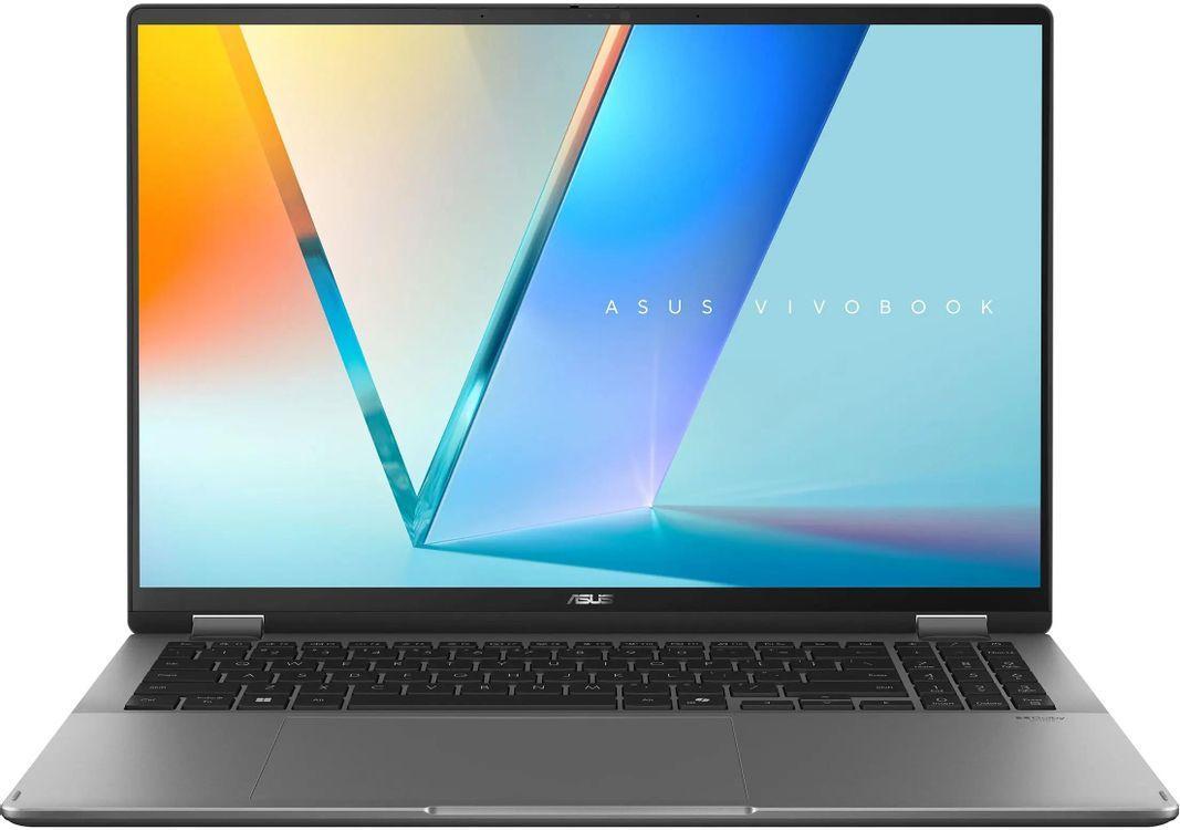 Ноутбук ASUS Vivobook 16 Flip TP3607AA-SI086W (16" OLED, Intel Core Ultra 7 355, 32Gb, 1Tb SSD, Intel Graphics, Windows 11 Home) (Серый)