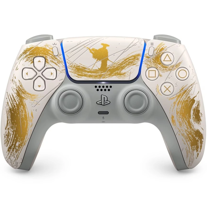 DualSense Ghost of Yotei Gold Limited Edition бело-золотой