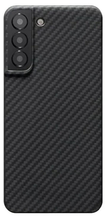 фото Чехол-накладка Kzdoo Keivlar Case для Samsung Galaxy S23+ карбоновый (черно-серый в полоску)