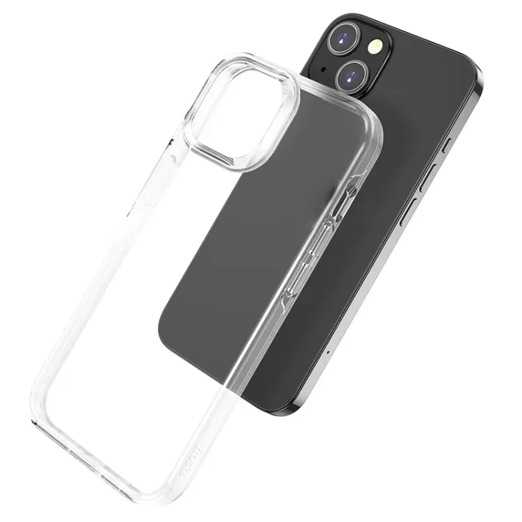 фото Чехол-накладка Hoco Crystal Diamond для iPhone 14 пластиковый (прозрачный)