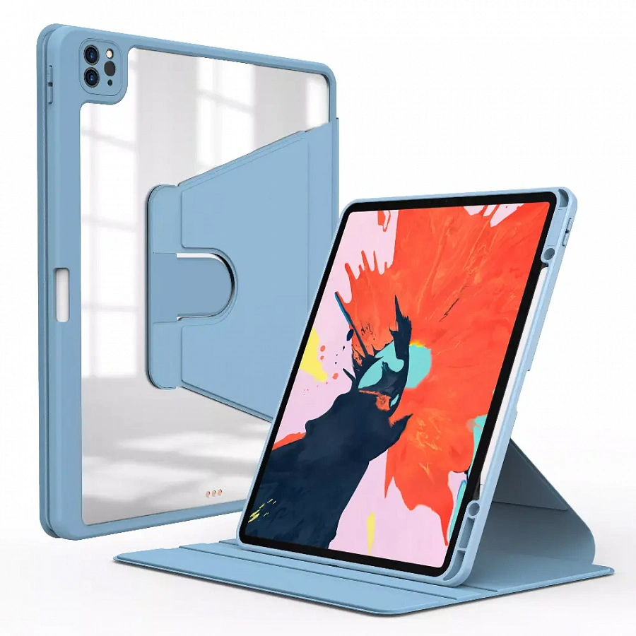 фото Чехол-книжка WIWU Waltz Rotative Case для Apple iPad 10 (2022)/iPad 11 (2025) (полиуретан с подставкой) (голубой)