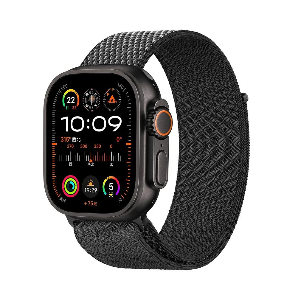 фото Ремешок WiWU CloudFelx для Apple Watch 44/45/46/49mm нейлон (WB501) (черный)