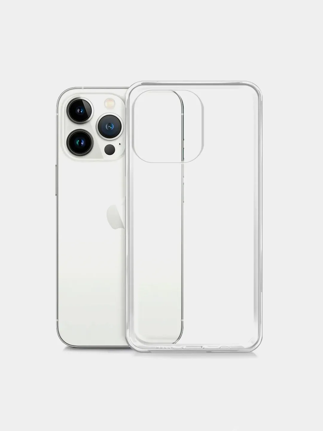 фото Чехол-накладка для Apple iPhone 13 Pro Max силиконовый (прозрачный)
