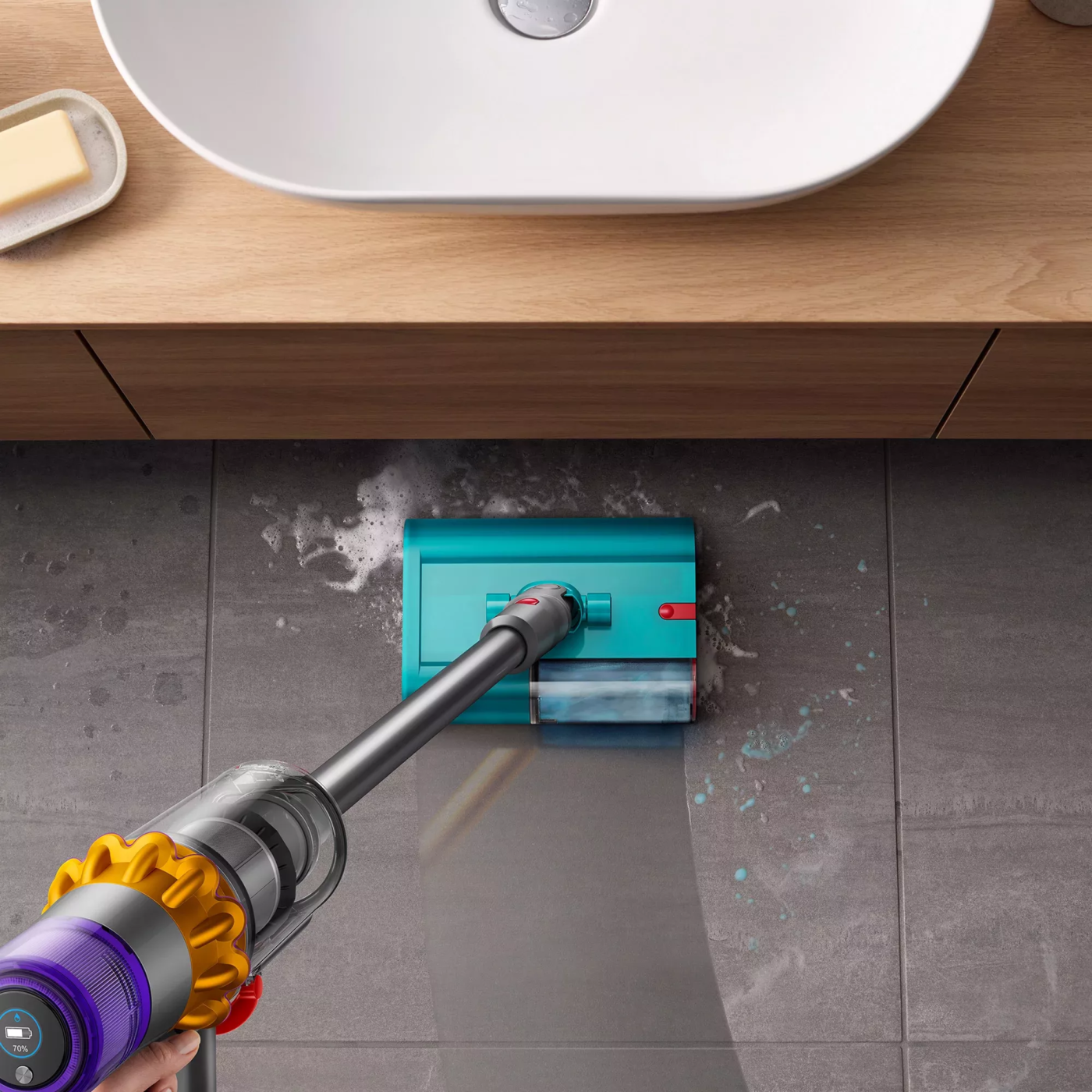 Пылесос Dyson V15s Detect Submarine (SV47) (Yellow/Nickel) EU (448798-01)