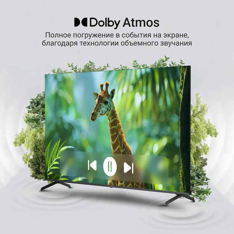 Телевизор Digma DM-LED55UQB31, 55", QLED 4K UHD, 60 Гц, Smart TV — фото 8