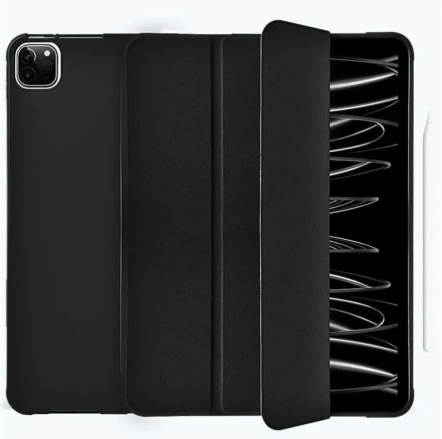 Чехол-книжка WIWU Classic II Case для Apple iPad Pro 13 (2024) (полиуретан с подставкой) (GF-02) (черный)