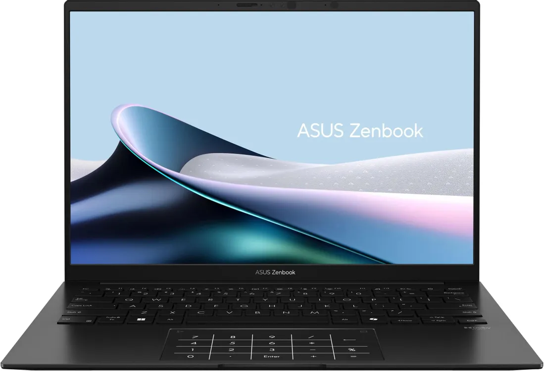 Ноутбук ASUS ZenBook 14 OLED UM3406KA-QD130 (14" OLED, AMD Ryzen AI 5 340, 16Gb, 512Gb SSD, AMD Radeon 840M, noOS) (Черный) — фото 2