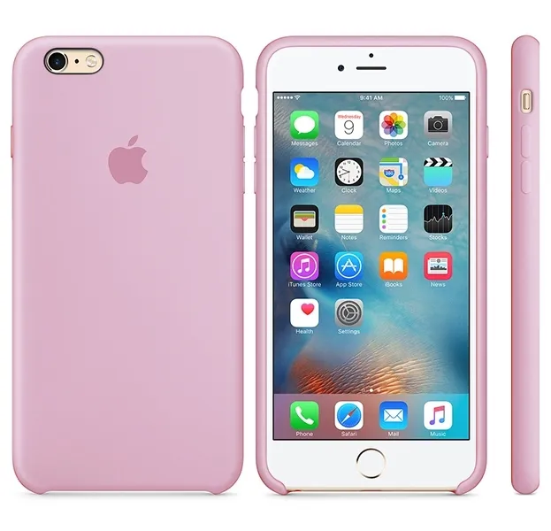 фото Чехол-накладка для Apple iPhone 6 Plus/6S Plus силиконовый (розовый)