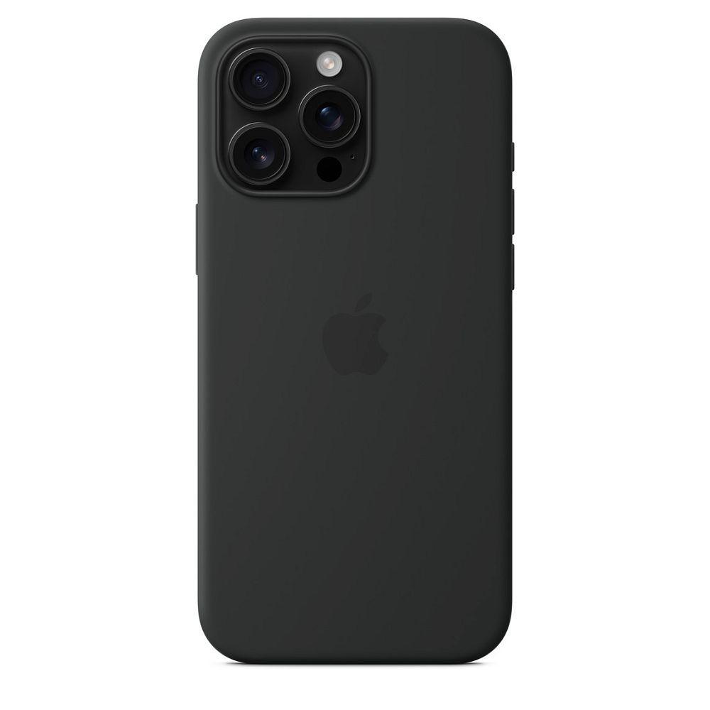 фото Чехол-накладка Silicone Case with MagSafe для iPhone 16 Pro (Black)