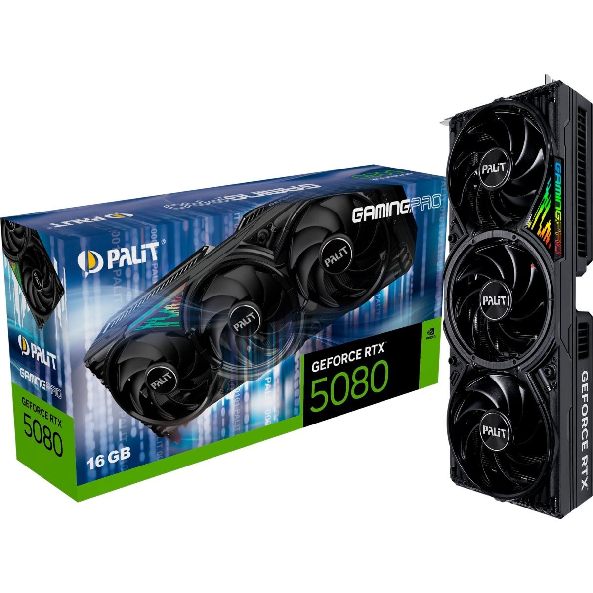 Видеокарта Palit (NE75080019T2-GB2031A) GeForce RTX 5080 16GB GAMINGPRO