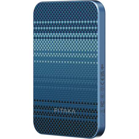 Внешний аккумулятор PITAKA Aramid Fiber Magnetic Power Bank Qi2 5000mAh Moonrise