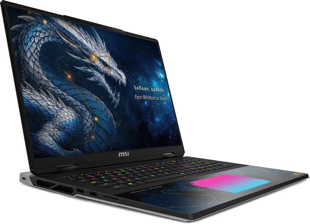 Ноутбук MSI Titan Dragon Edition 18 HX A2WJ-1251RU (18" IPS, Intel Core Ultra 9 290HX, 96Gb, 4Tb SSD, NVIDIA GeForce RTX 5090 24Gb, Windows 11 Home) (