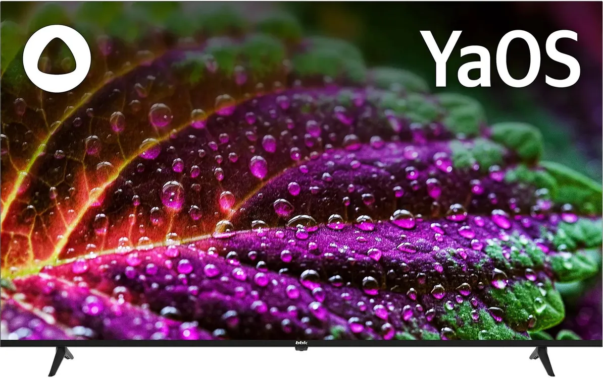 Телевизор BBK 65LED-8260/UTS2C, 65", QLED 4K UHD, 60 Гц, Smart TV (Яндекс ТВ)