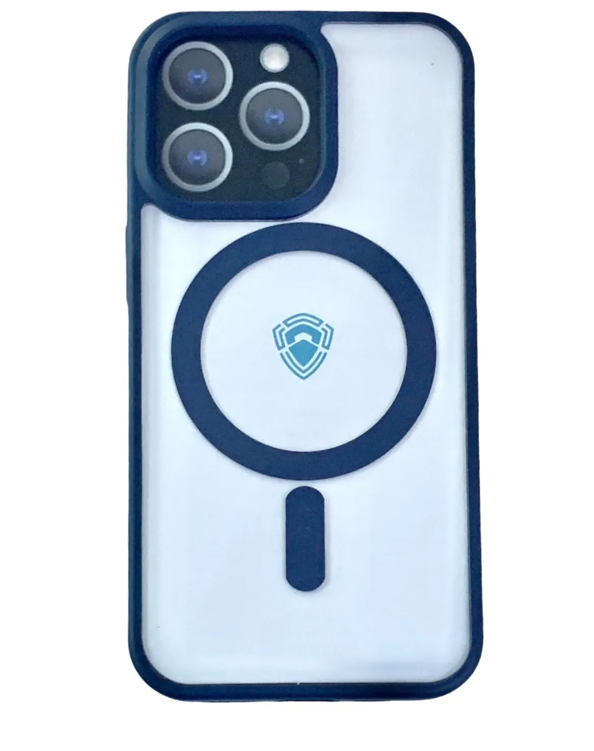 фото Чехол-накладка Dfansdesign Magsafe Case для Apple iPhone 13 Pro пластиковый (синяя рамка)