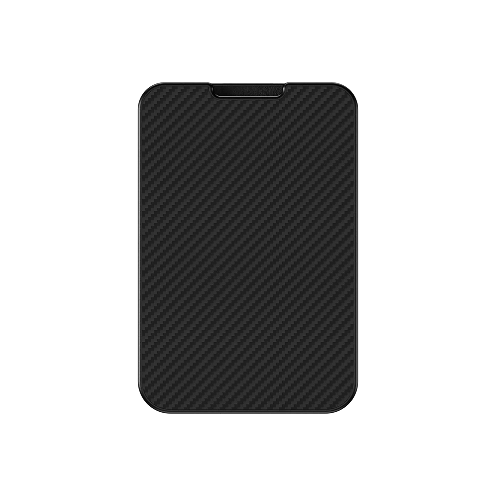 фото Чехол Benks Armor Go Kevlar Wallet MagSafe черно-серый в полоску