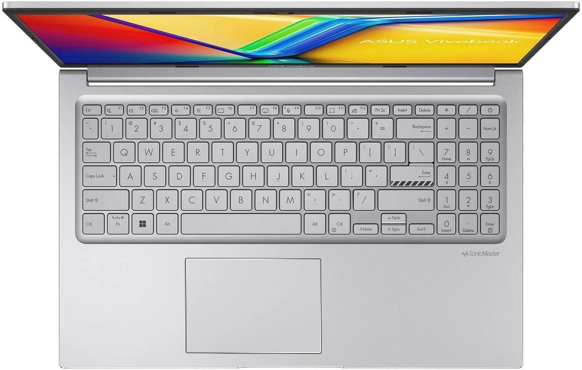 Ноутбук ASUS Vivobook 15 X1504VA-BQ4056 (15.6" FHD IPS, Intel Core 5 120U, 16Gb, 512Gb SSD, Intel Graphics, noOS) (Серебристый) — фото 4