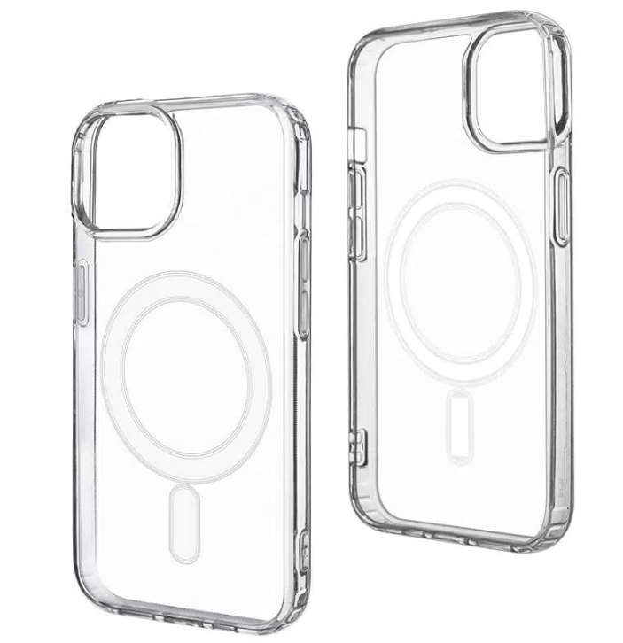 фото Чехол-накладка Clear Case Magsafe для iPhone 15 пластиковый (прозрачный)