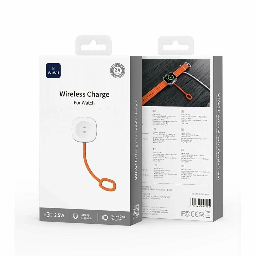 фото Беспроводное зарядное устройство WIWU Wireless Charge 2.5W для смарт-часов (Wi-М23) (белый)
