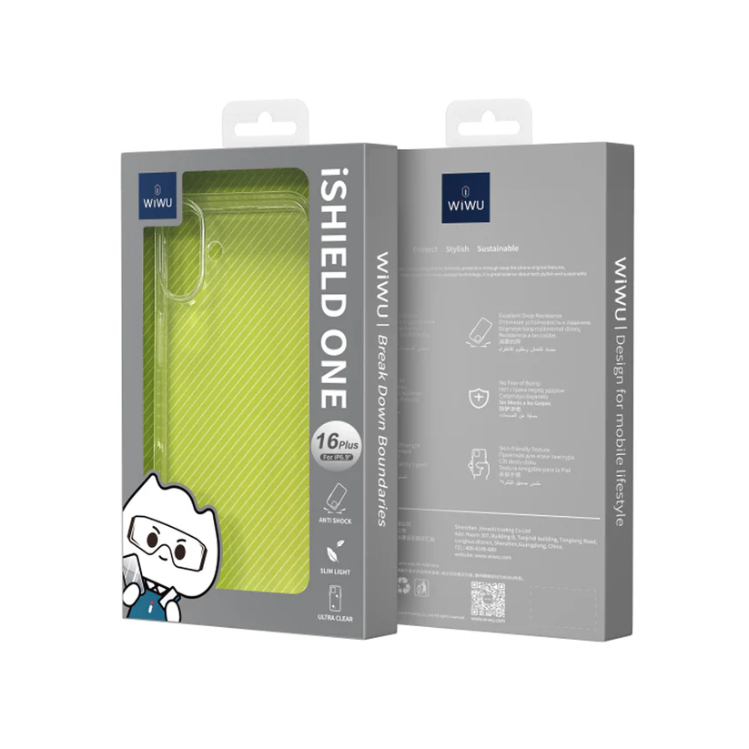 фото Чехол-накладка Wiwu iShield One (ZCC-108) для Apple iPhone 16 Plus силиконовый (прозрачный)
