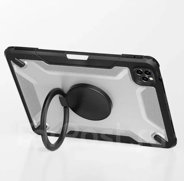 фото Чехол-книжка WIWU Mecha Rotative Stand Case для Apple iPad 10.2"/10.5" (2018-2021) (полиуретан с подставкой) (черный)