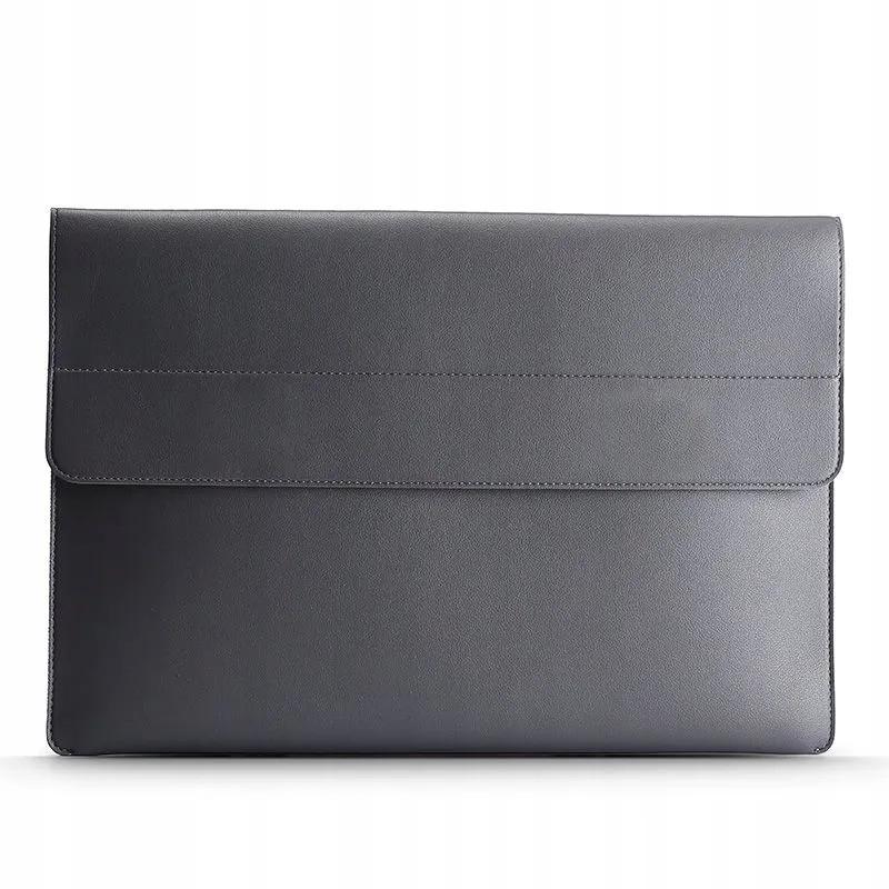 фото Чехол-конверт Tech-Protect Chloi для Apple MacBook 14" искусственная кожа (темно-серый)