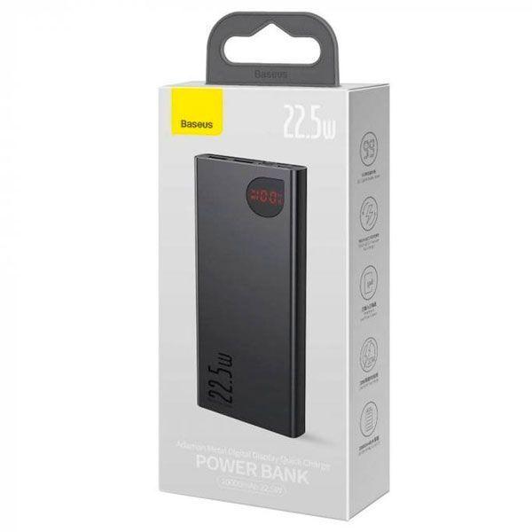 фото Внешний аккумулятор Baseus Adaman Metal Digital Display 10000mAh 22.5W (черный) (PPAD070001)