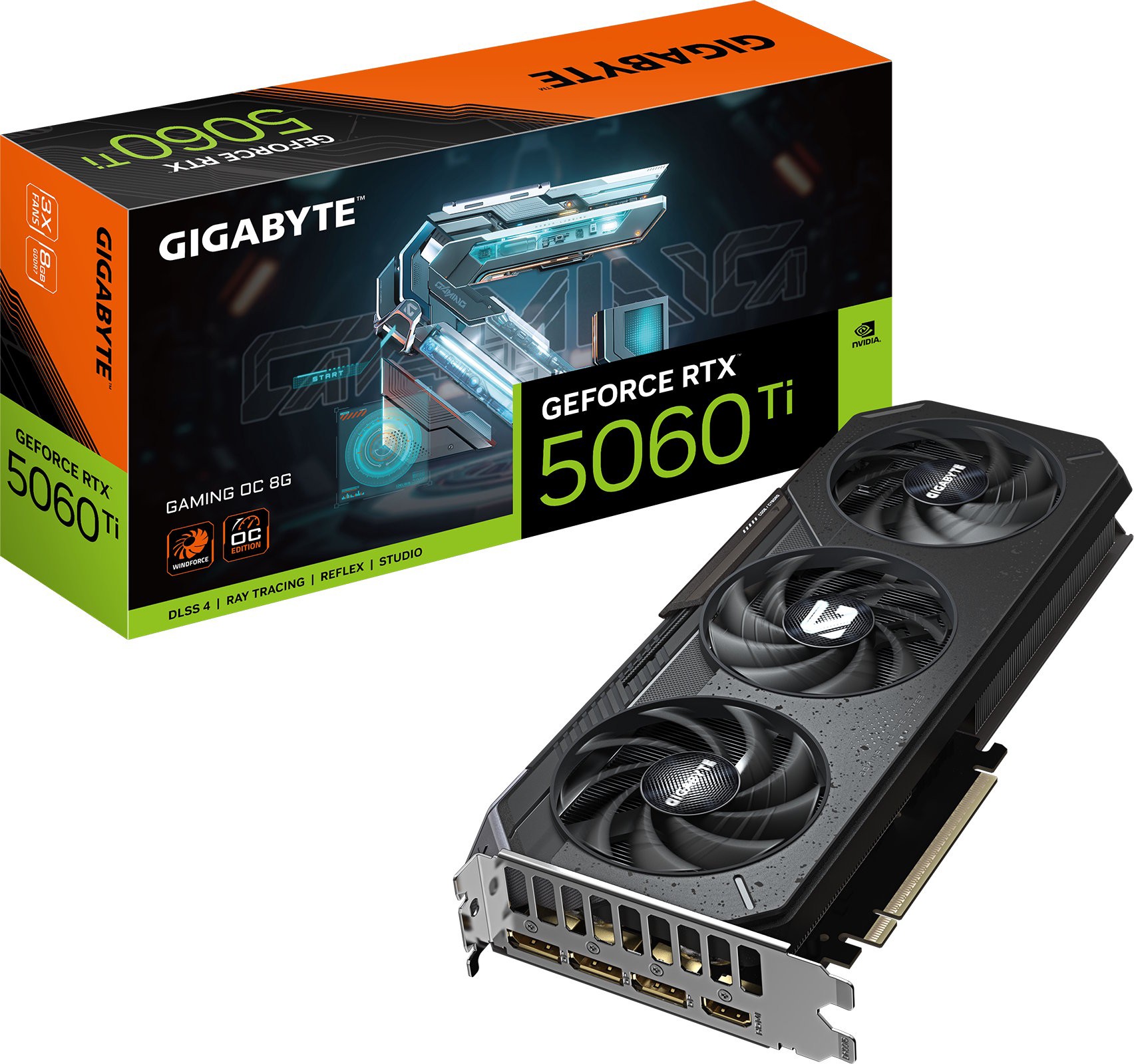 Видеокарта Gigabyte (GV-N506TGAMING OC-8GD) GeForce RTX 5060 Ti 8GB GAMING OC