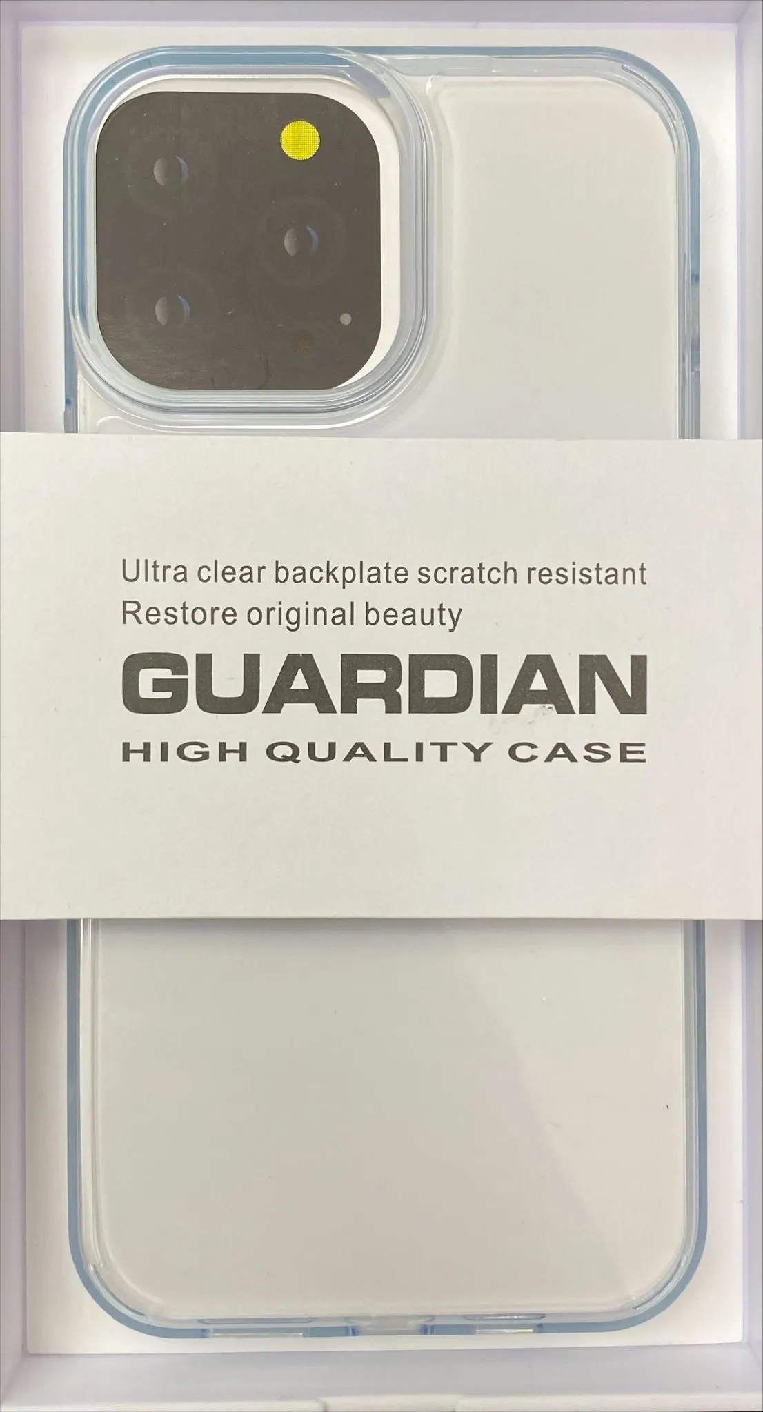 Чехол-накладка K-Doo Guardian Case для iPhone 13 Pro силиконовый  (прозрачно-голубой)