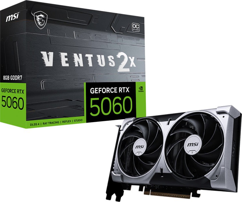 Видеокарта MSI (G5060-8V2C) GeForce RTX 5060 8G VENTUS 2X OC