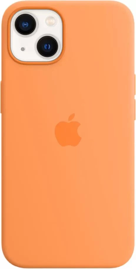 Чехол-накладка Silicone Case with MagSafe для iPhone 15 Pro силиконовый оранжевый 1100₽
