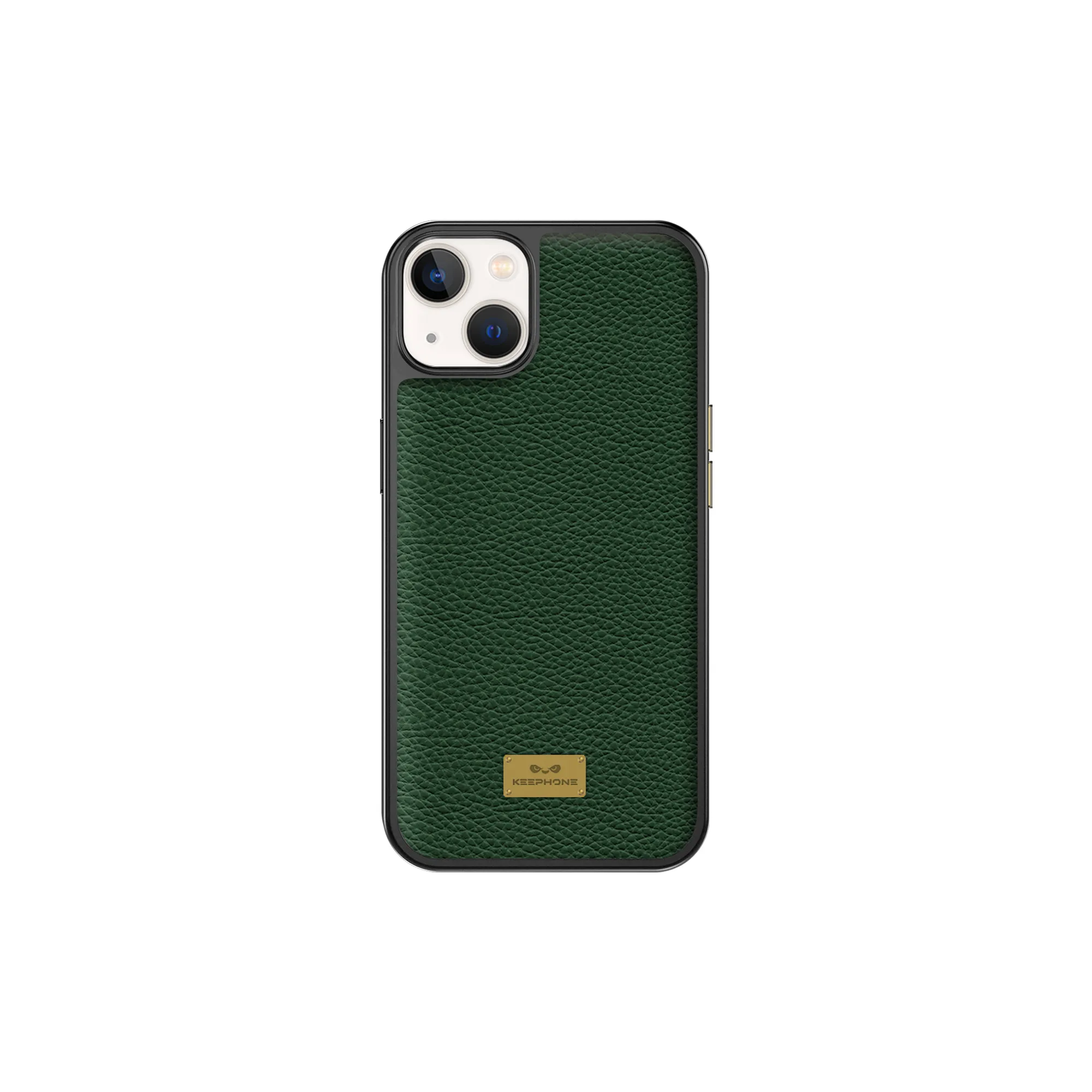 фото Чехол-накладка Keephone FengShang Series для iPhone 14 Plus искусственная кожа (зеленый)